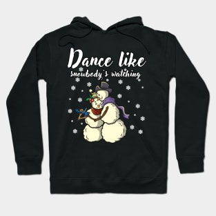 Romantic Snowman Couple Dancing Dancer Anniversary Gift Idea Hoodie